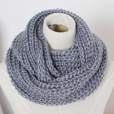 chunky knitted infinity scarf winter warm